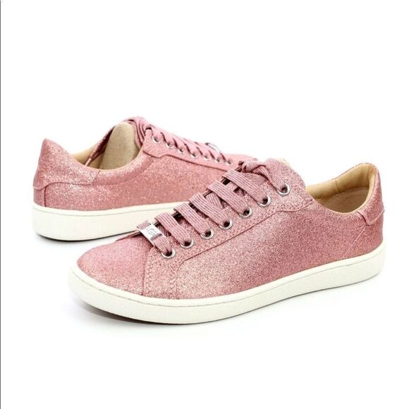 UGG Milo Pink Glitter Fashion Sneaker NEW - Picture 1 of 8